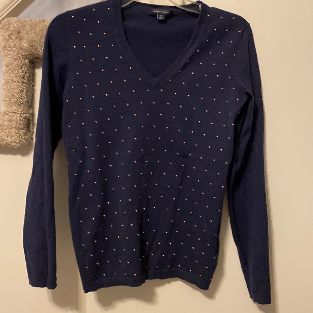 Tommy Hilfiger V-neck blue sweater